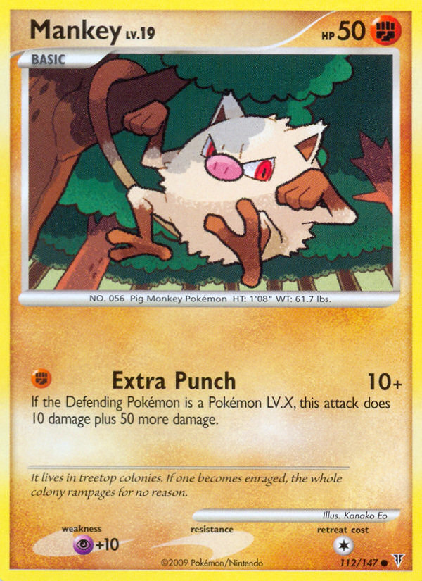 Mankey (112/147) [Platinum: Supreme Victors] | Jomio and Rueliete's Cards and Comics