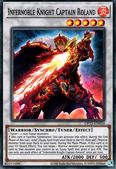 Infernoble Knight Captain Roland [OP15-EN010] Super Rare | Jomio and Rueliete's Cards and Comics