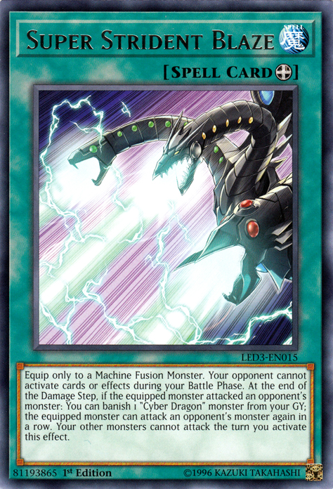 Super Strident Blaze [LED3-EN015] Rare | Jomio and Rueliete's Cards and Comics