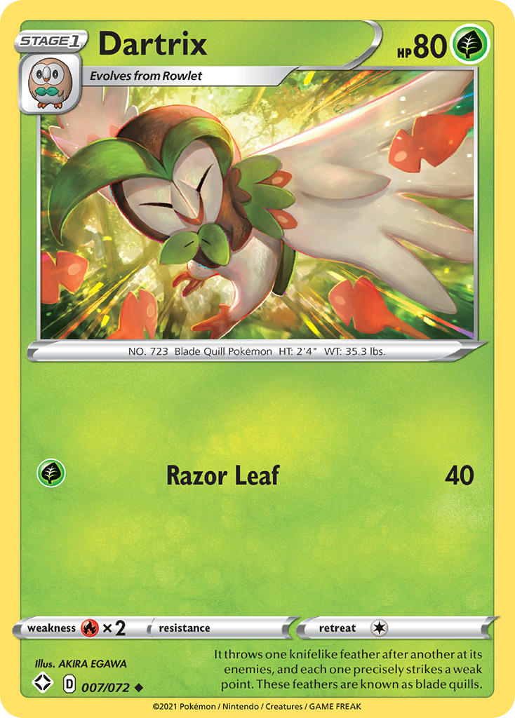 Dartrix (007/072) [Sword & Shield: Shining Fates] | Jomio and Rueliete's Cards and Comics