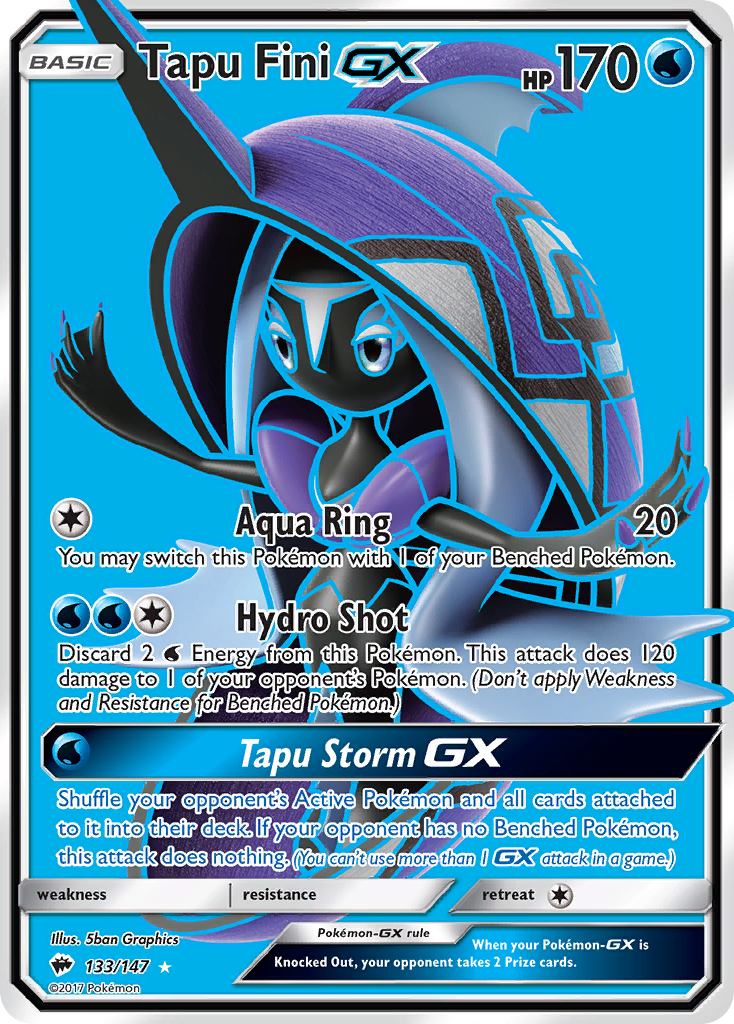 Tapu Fini GX (133/147) [Sun & Moon: Burning Shadows] | Jomio and Rueliete's Cards and Comics