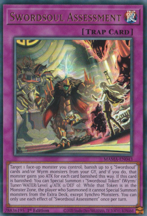 Swordsoul Assessment [MAMA-EN043] Ultra Rare | Jomio and Rueliete's Cards and Comics