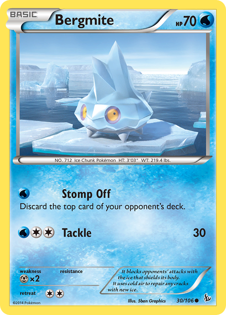 Bergmite (30/106) [XY: Flashfire] | Jomio and Rueliete's Cards and Comics