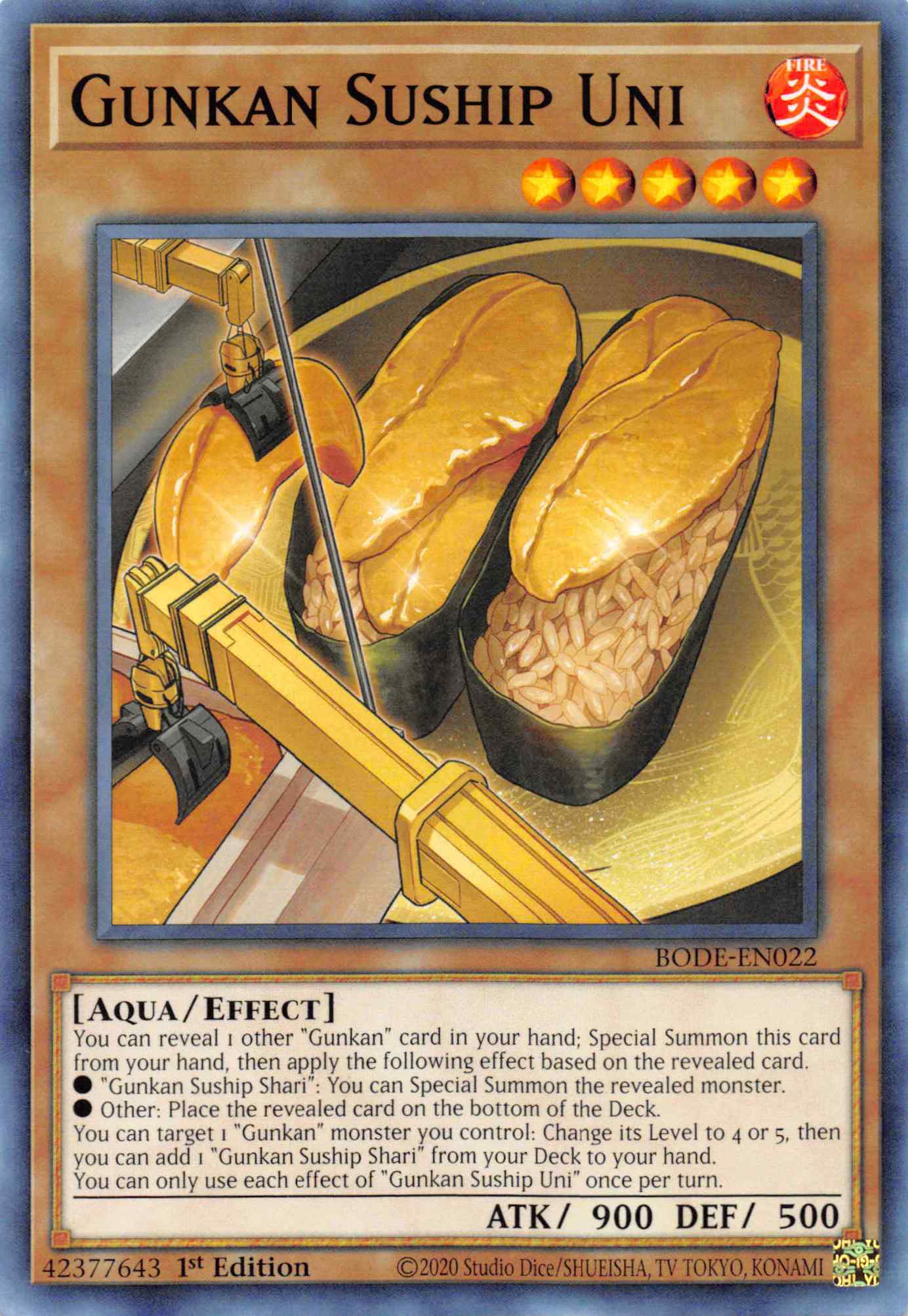 Gunkan Suship Uni [BODE-EN022] Common | Jomio and Rueliete's Cards and Comics