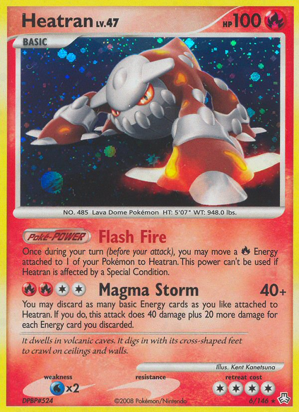 Heatran (6/146) [Diamond & Pearl: Legends Awakened] | Jomio and Rueliete's Cards and Comics