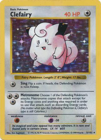 Clefairy (5/102) [Base Set Shadowless Unlimited] | Jomio and Rueliete's Cards and Comics
