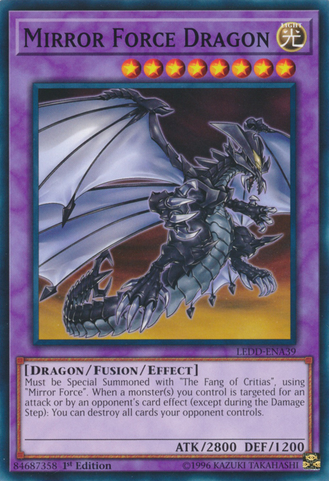 Mirror Force Dragon [LEDD-ENA39] Common | Jomio and Rueliete's Cards and Comics