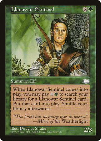 Llanowar Sentinel [Weatherlight] | Jomio and Rueliete's Cards and Comics