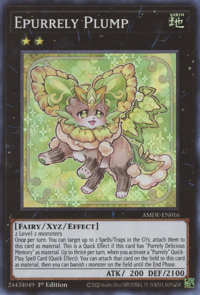 Epurrely Plump [AMDE-EN016] Super Rare | Jomio and Rueliete's Cards and Comics