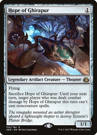 Hope of Ghirapur [Aether Revolt] | Jomio and Rueliete's Cards and Comics