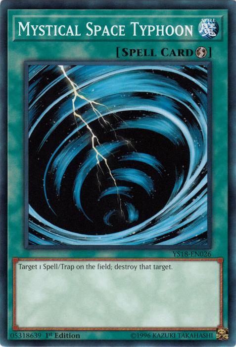 Mystical Space Typhoon [YS18-EN026] Common | Jomio and Rueliete's Cards and Comics