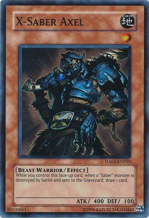 X-Saber Axel [HA01-EN010] Super Rare | Jomio and Rueliete's Cards and Comics
