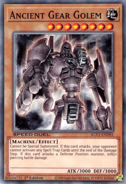 Ancient Gear Golem [SGX1-END01] Common | Jomio and Rueliete's Cards and Comics