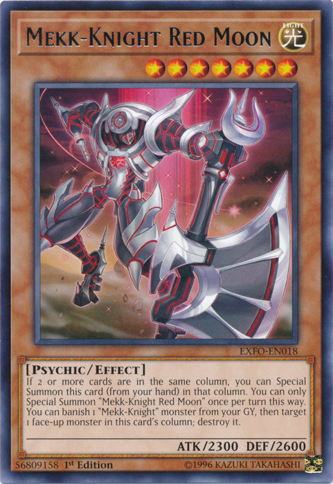 Mekk-Knight Red Moon [EXFO-EN018] Rare | Jomio and Rueliete's Cards and Comics
