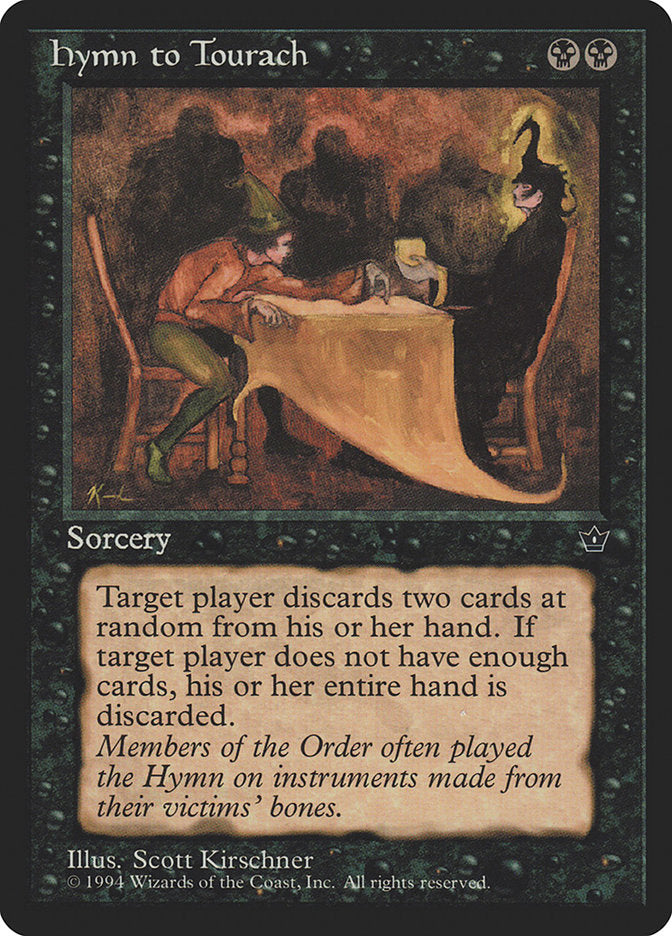 Hymn to Tourach (Scott Kirschner) [Fallen Empires] | Jomio and Rueliete's Cards and Comics