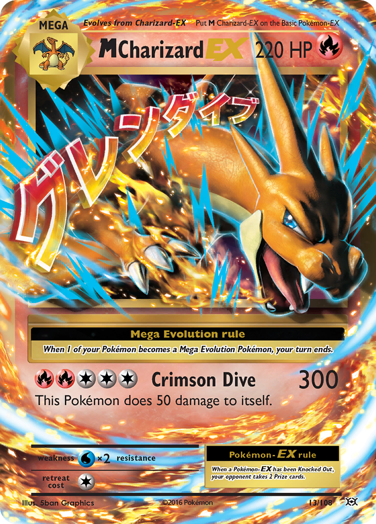 M Charizard EX (13/108) [XY: Evolutions] | Jomio and Rueliete's Cards and Comics