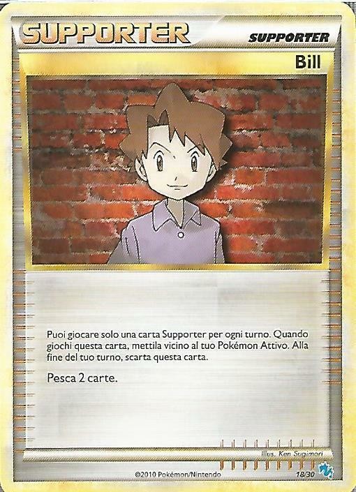 Bill (18/30) [HeartGold & SoulSilver: Trainer Kit - Gyarados] | Jomio and Rueliete's Cards and Comics