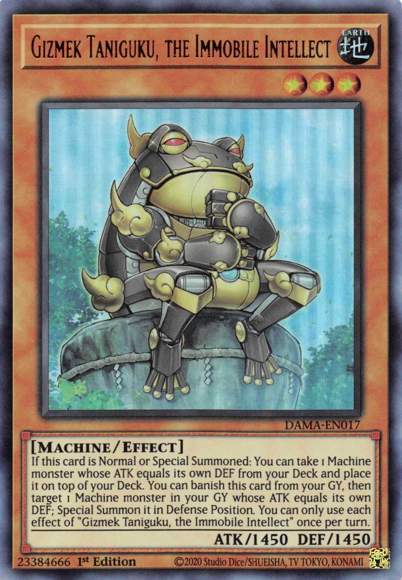 Gizmek Taniguku, the Immobile Intellect [DAMA-EN017] Ultra Rare | Jomio and Rueliete's Cards and Comics