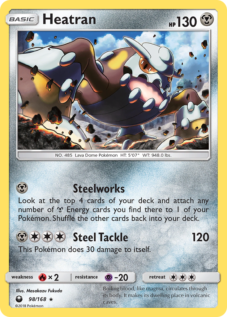 Heatran (98/168) [Sun & Moon: Celestial Storm] | Jomio and Rueliete's Cards and Comics