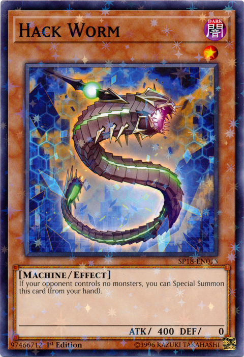 Hack Worm (Starfoil) [SP18-EN015] Starfoil Rare | Jomio and Rueliete's Cards and Comics