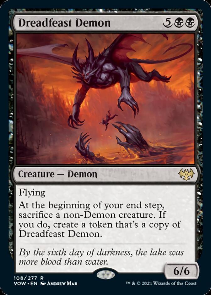 Dreadfeast Demon [Innistrad: Crimson Vow] | Jomio and Rueliete's Cards and Comics