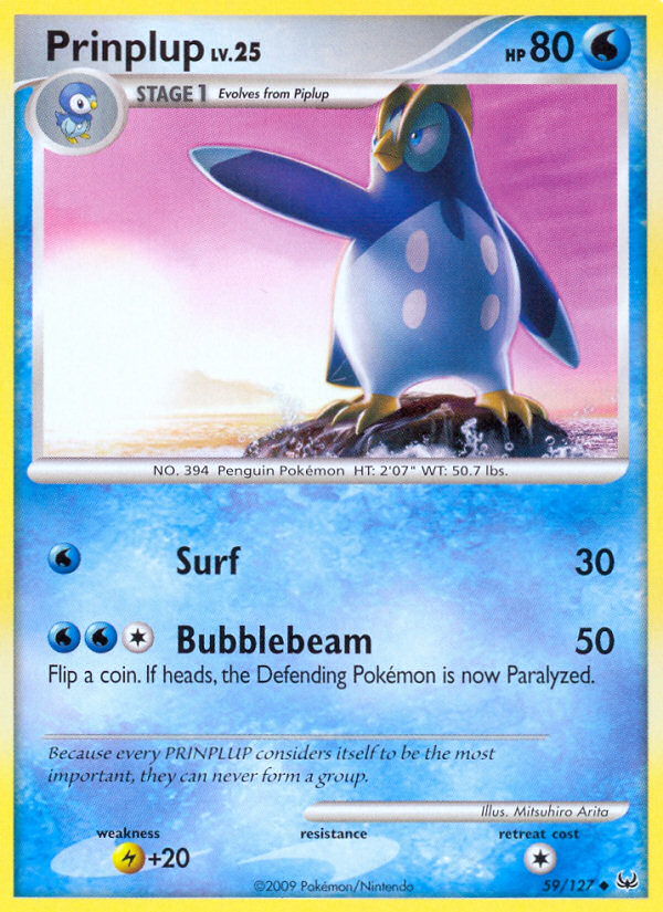 Prinplup (59/127) [Platinum: Base Set] | Jomio and Rueliete's Cards and Comics