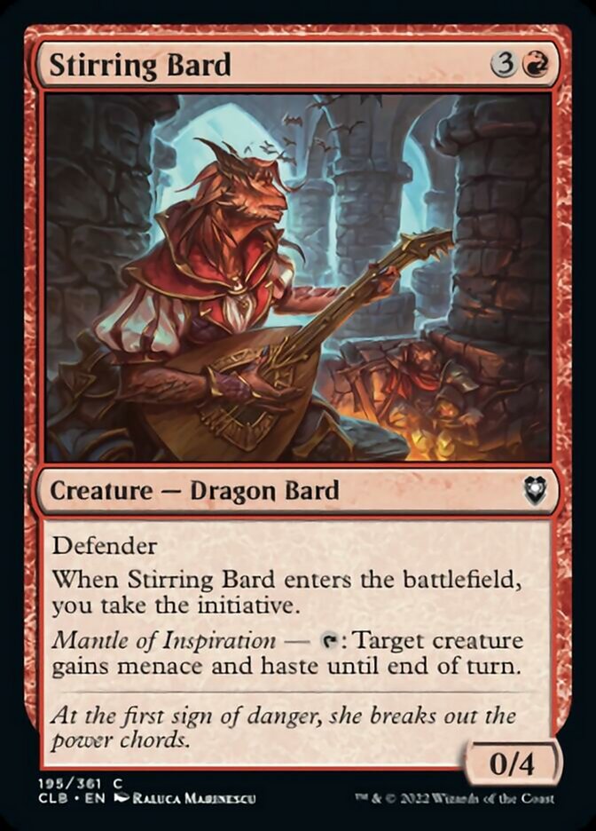 Stirring Bard [Commander Legends: Battle for Baldur's Gate] | Jomio and Rueliete's Cards and Comics