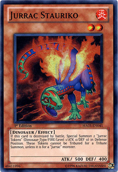 Jurrac Stauriko [HA03-EN041] Super Rare | Jomio and Rueliete's Cards and Comics