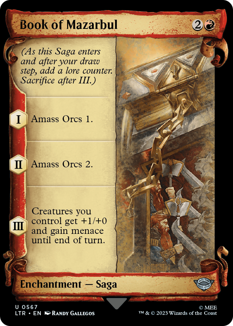Book of Mazarbul [The Lord of the Rings: Tales of Middle-Earth Showcase Scrolls] | Jomio and Rueliete's Cards and Comics