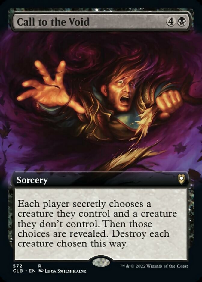 Call to the Void (Extended Art) [Commander Legends: Battle for Baldur's Gate] | Jomio and Rueliete's Cards and Comics
