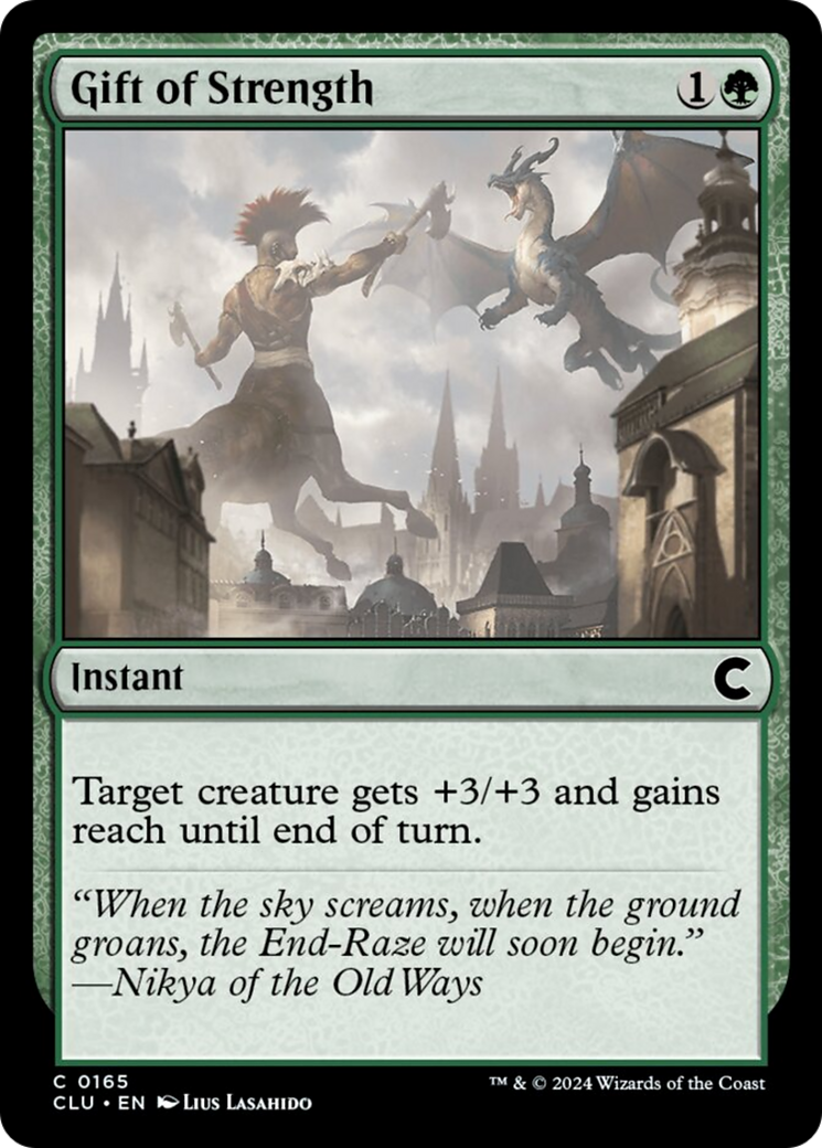 Gift of Strength [Ravnica: Clue Edition] | Jomio and Rueliete's Cards and Comics