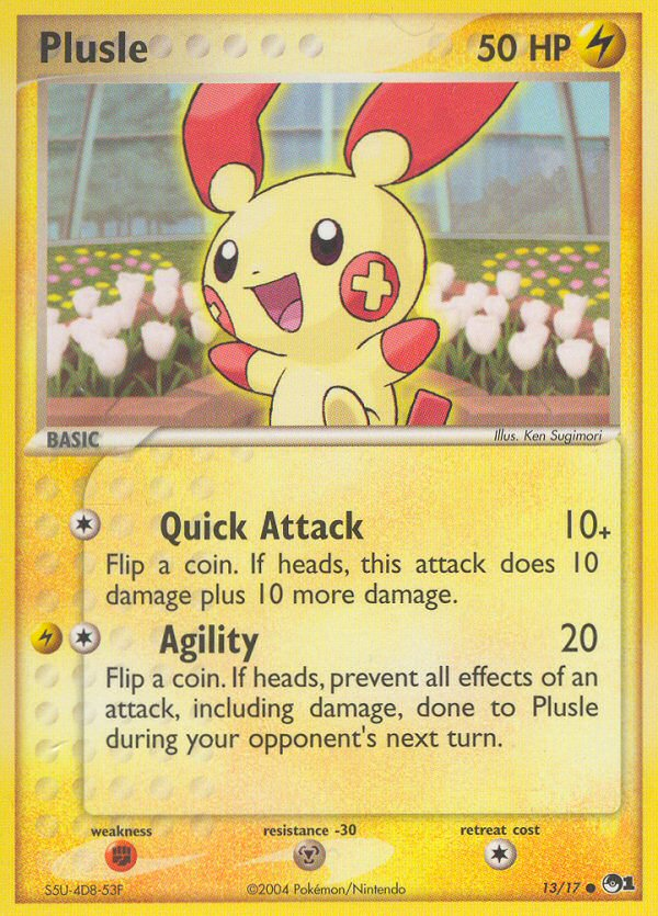 Plusle (13/17) [POP Series 1] | Jomio and Rueliete's Cards and Comics
