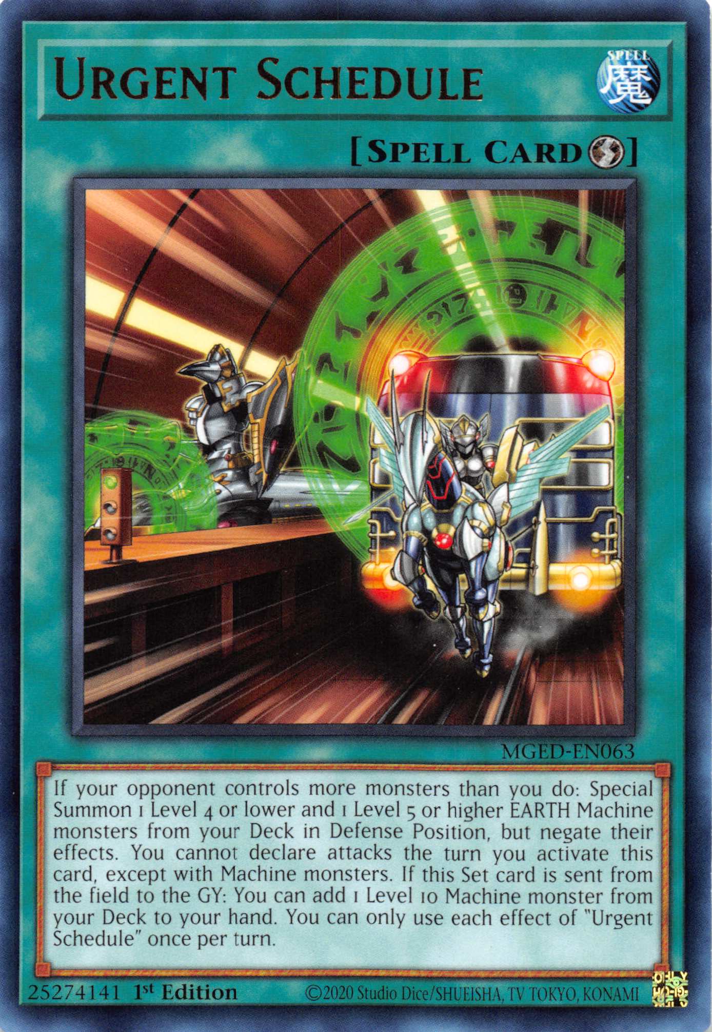 Urgent Schedule [MGED-EN063] Rare | Jomio and Rueliete's Cards and Comics