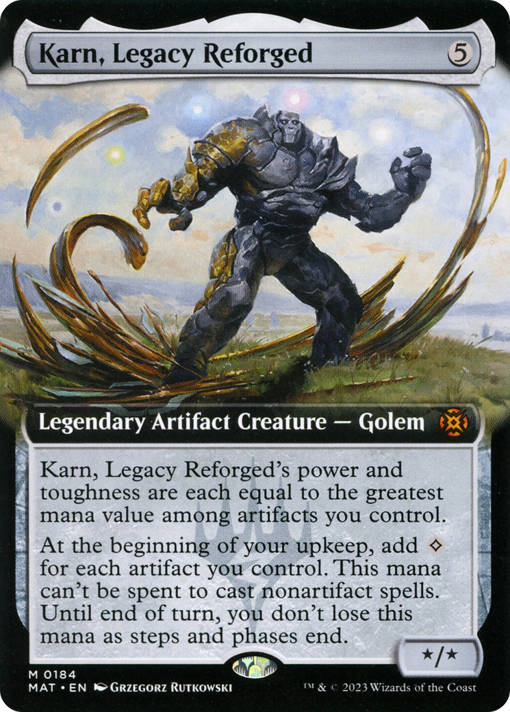 Karn, Legacy Reforged (Extended Art) [March of the Machine: The Aftermath] | Jomio and Rueliete's Cards and Comics