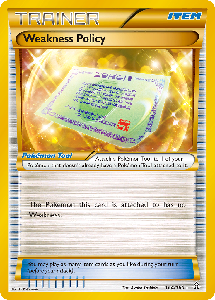 Weakness Policy (164/160) [XY: Primal Clash] | Jomio and Rueliete's Cards and Comics