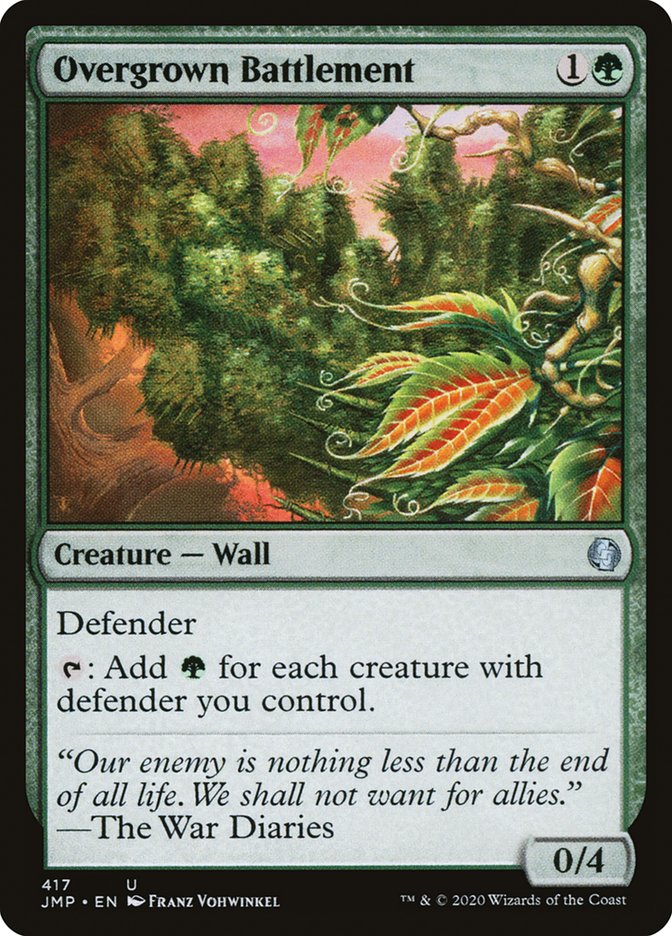 Overgrown Battlement [Jumpstart] | Jomio and Rueliete's Cards and Comics