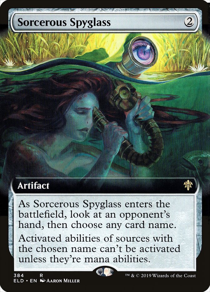 Sorcerous Spyglass (Extended Art) [Throne of Eldraine] | Jomio and Rueliete's Cards and Comics