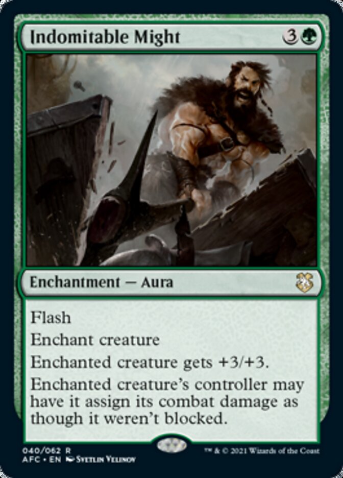 Indomitable Might [Dungeons & Dragons: Adventures in the Forgotten Realms Commander] | Jomio and Rueliete's Cards and Comics