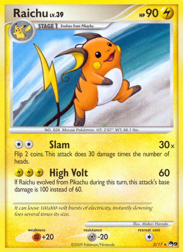 Raichu (3/17) [POP Series 9] | Jomio and Rueliete's Cards and Comics