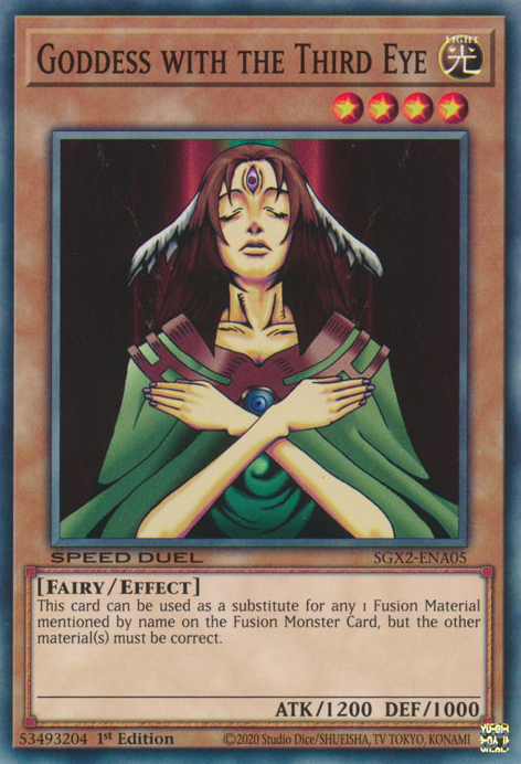 Goddess with the Third Eye [SGX2-ENA05] Common | Jomio and Rueliete's Cards and Comics