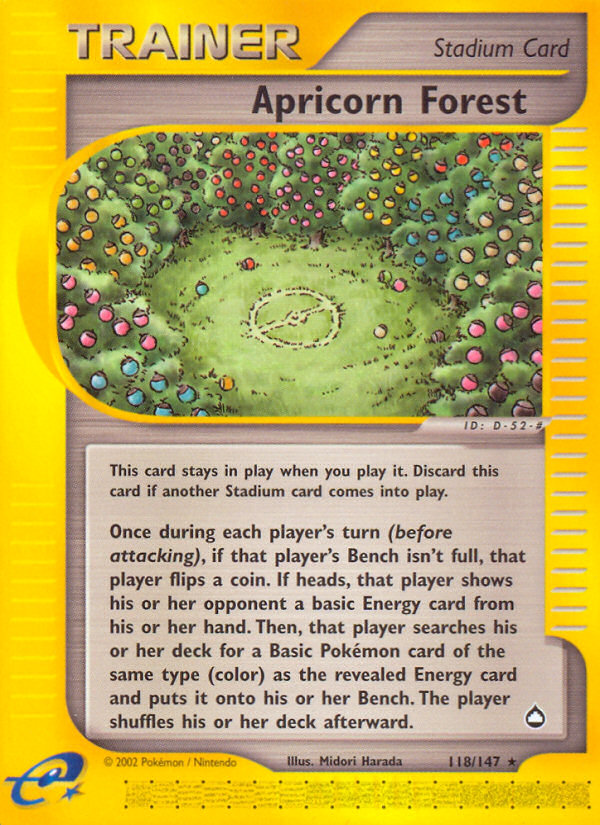 Apricorn Forest (118/147) [Aquapolis] | Jomio and Rueliete's Cards and Comics