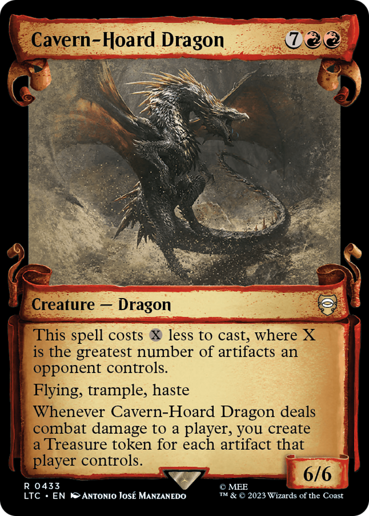 Cavern-Hoard Dragon [The Lord of the Rings: Tales of Middle-Earth Commander Showcase Scrolls] | Jomio and Rueliete's Cards and Comics