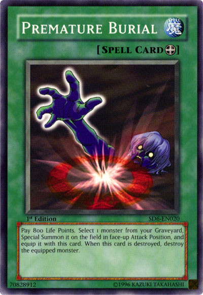 Premature Burial [SD6-EN020] Common | Jomio and Rueliete's Cards and Comics