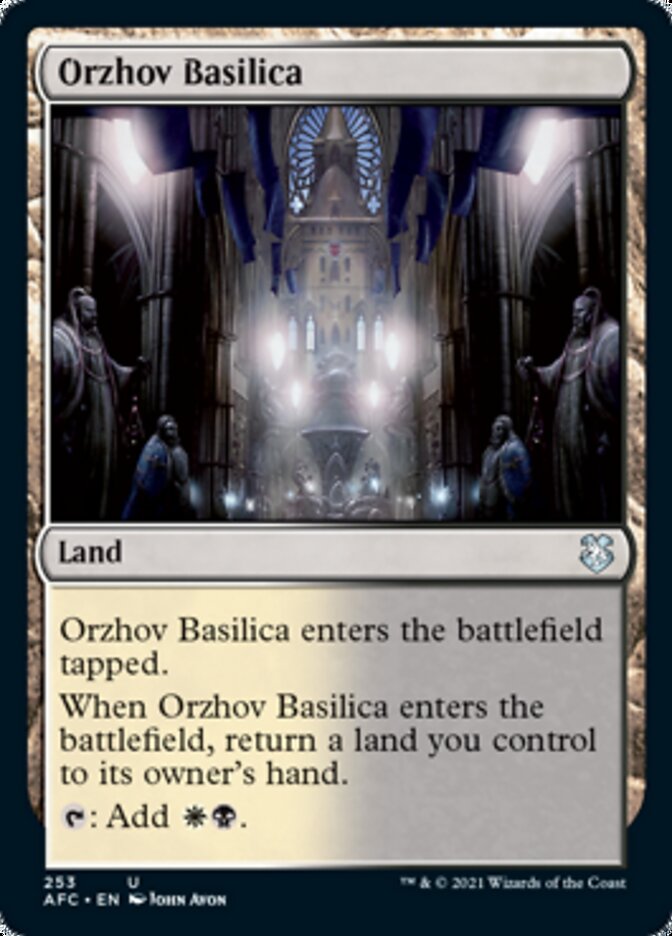 Orzhov Basilica [Dungeons & Dragons: Adventures in the Forgotten Realms Commander] | Jomio and Rueliete's Cards and Comics