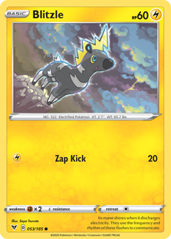 Blitzle (053/185) [Sword & Shield: Vivid Voltage] | Jomio and Rueliete's Cards and Comics
