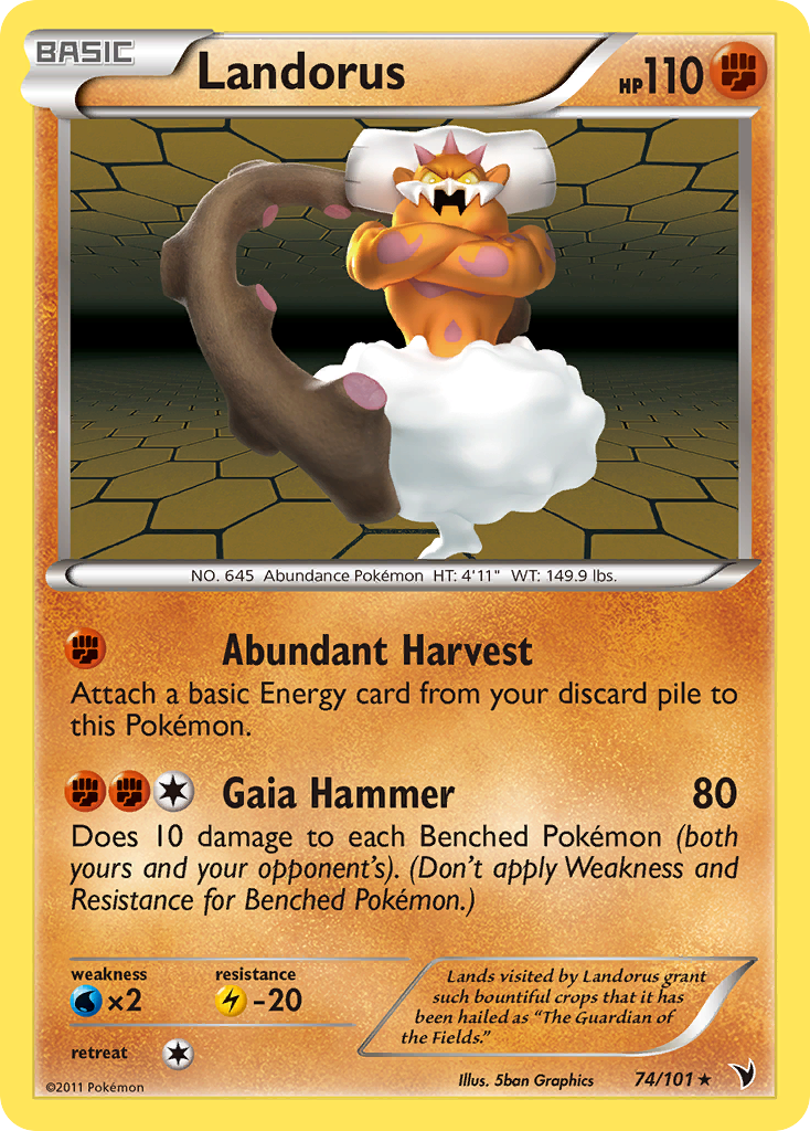 Landorus (74/101) [Black & White: Noble Victories] | Jomio and Rueliete's Cards and Comics