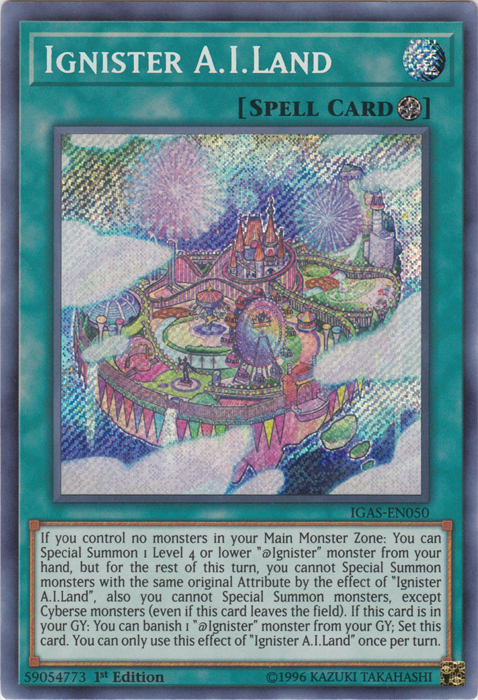 Ignister A.I.Land [IGAS-EN050] Secret Rare | Jomio and Rueliete's Cards and Comics