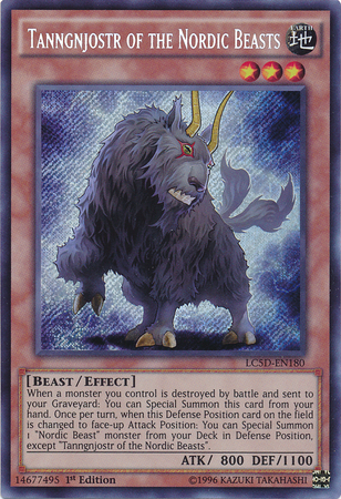 Tanngnjostr of the Nordic Beasts [LC5D-EN180] Secret Rare | Jomio and Rueliete's Cards and Comics