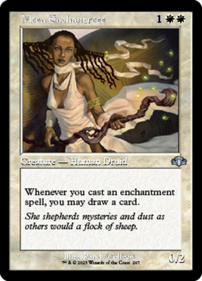 Mesa Enchantress (Retro) [Dominaria Remastered] | Jomio and Rueliete's Cards and Comics