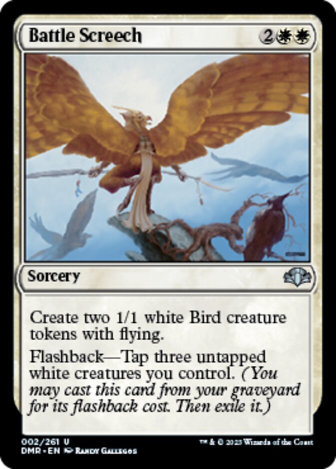 Battle Screech [Dominaria Remastered] | Jomio and Rueliete's Cards and Comics